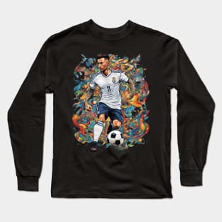 Football Soccer Graffiti Long Sleeve T-Shirt